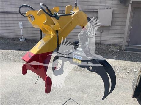 mini excavator log grapple with heel rack|grapple attachment for mini excavator.